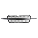Grille with Honeycomb Insert Black For 2003-2007 Chevy Silverado HD Heavy Duty image 1