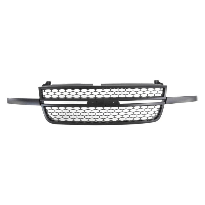 Grille with Honeycomb Insert Black For 2003-2007 Chevy Silverado HD Heavy Duty