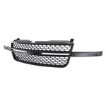 Grille with Honeycomb Insert Black For 2003-2007 Chevy Silverado HD Heavy Duty image 2