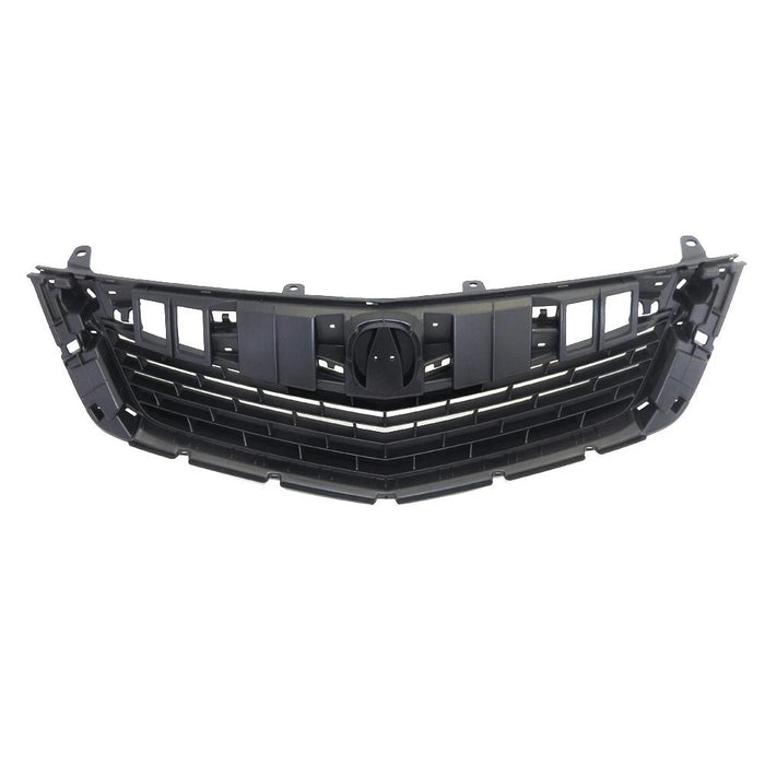 Primed Front Bumper Upper Grille w/o Chrome Molding for 2009-10 Acura TSX Sedan