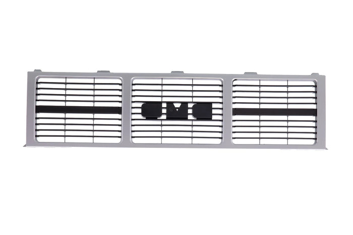 Grille Grill Silver with Gray Insert For 85-88 GMC C1500 C2500 C3500 GMC Jimmy