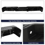 Rear Steel Bumper Assembly Fit 2009-2014 Ford F150 Truck FO1103161 Black image 3