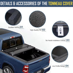 5.7FT FRP Low Profile Hard 4-Fold Tonneau Cover For 09-18 Dodge Ram 1500 Classic image 6