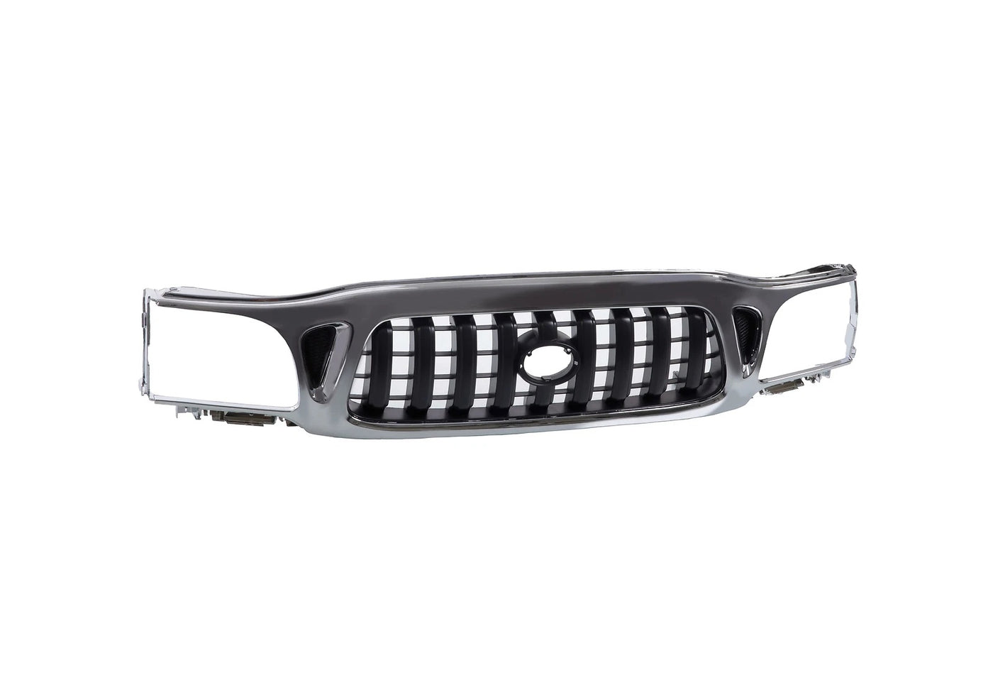 Chrome Grille Shell Frame with Black Insert For 2001-04 Toyota Tacoma TO1200248 image 1