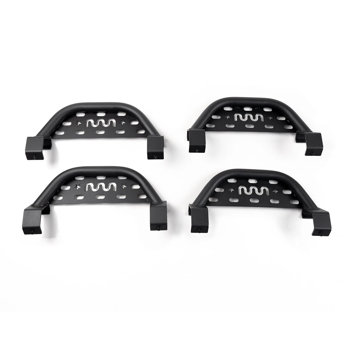 Fit 21-24 Ford Bronco 2/4-door Side Steps Running Board 4 Packs Black Style image 1