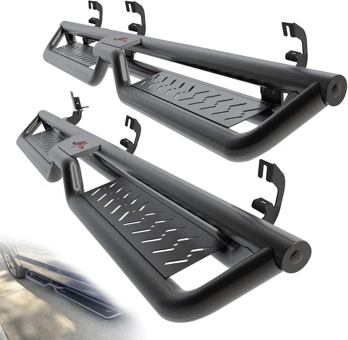 Running Boards for 2007-2018 Silverado/Sierra 1500 Crew Cab Drop Steps Nerf Bars