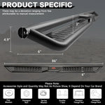 6.5" Running Boards For 2019-2026 Dodge Ram 1500 New Body Crew Cab Side Steps image 3