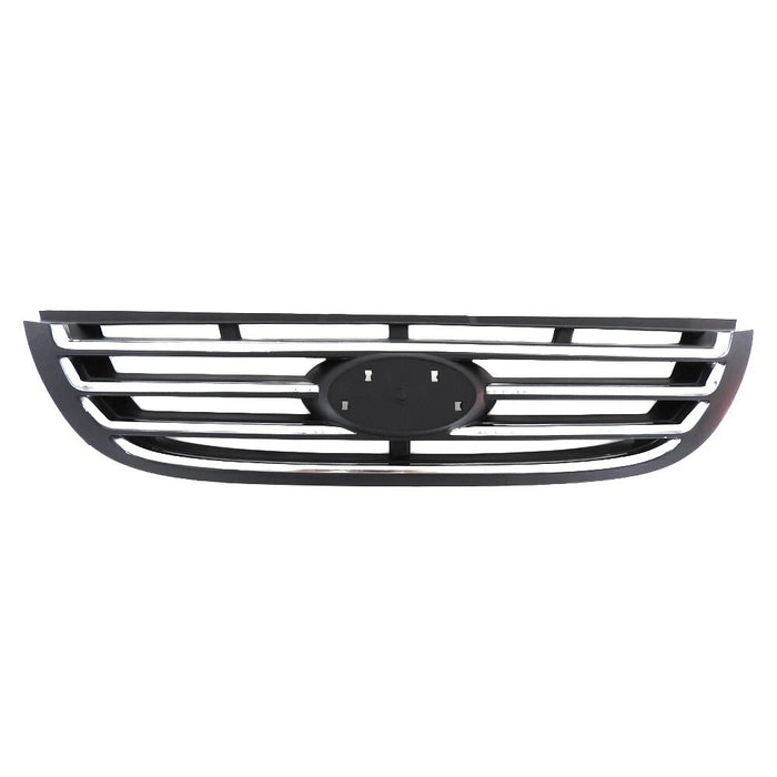 Grille Assembly with Chrome Molding Black Insert For 2007 Kia Spectra