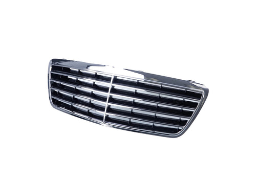 Chrome Grille Shell Insert For 2000-2003 Mercedes Benz E320 E430 W210 MB1200116 image 2