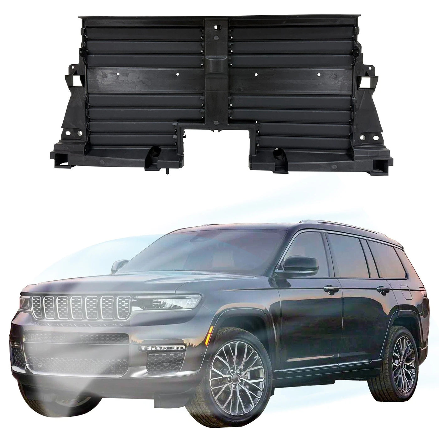 Upper Active Grille Shutter For 2021- JEEP GRAND CHEROKEE L/ Cherke WL CH1206135 image 1