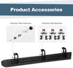 6.5" Running Boards For 18-26 Jeep Wrangler JL 4 Doors ABS Nerf Bars Side Steps image 8