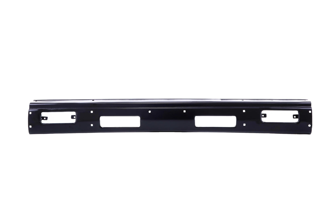 Front Black Bumper Face Bar For 1986-1992 Nissan D21 Pickup With Top Pad Holes image 1
