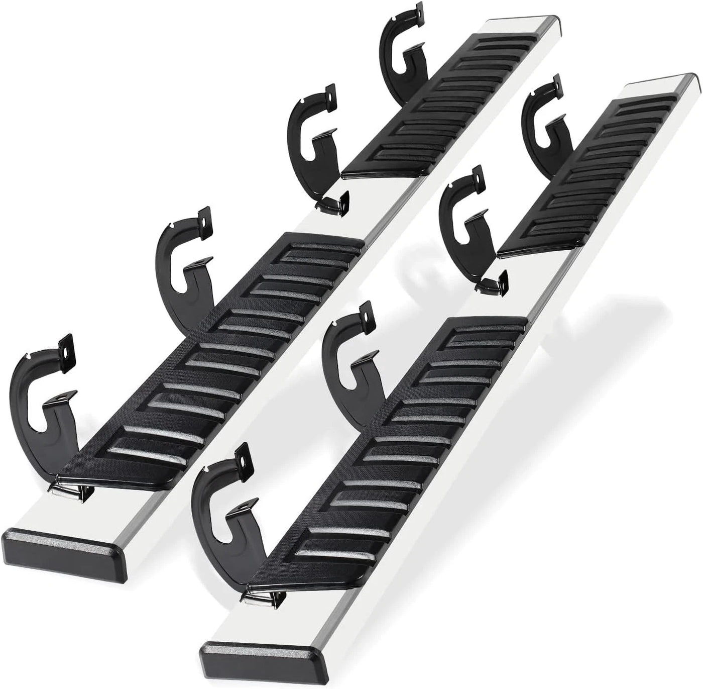 Running Boards For 09-14 Ford F150 Super Cab 6" Black Side Steps Nerf Bar 2PCS image 1