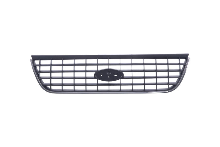Plastic Front Gray Bumper Grille w/Cross Bar Insert for 2002-2005 Ford Explorer