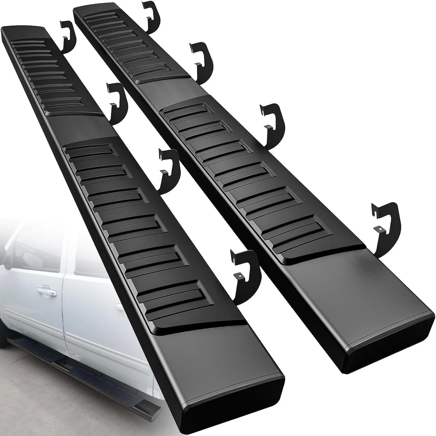 Running Boards For 07-18 Silverado/Sierra 1500 Crew Cab 6.5" Side Steps Nerf Bar image 1