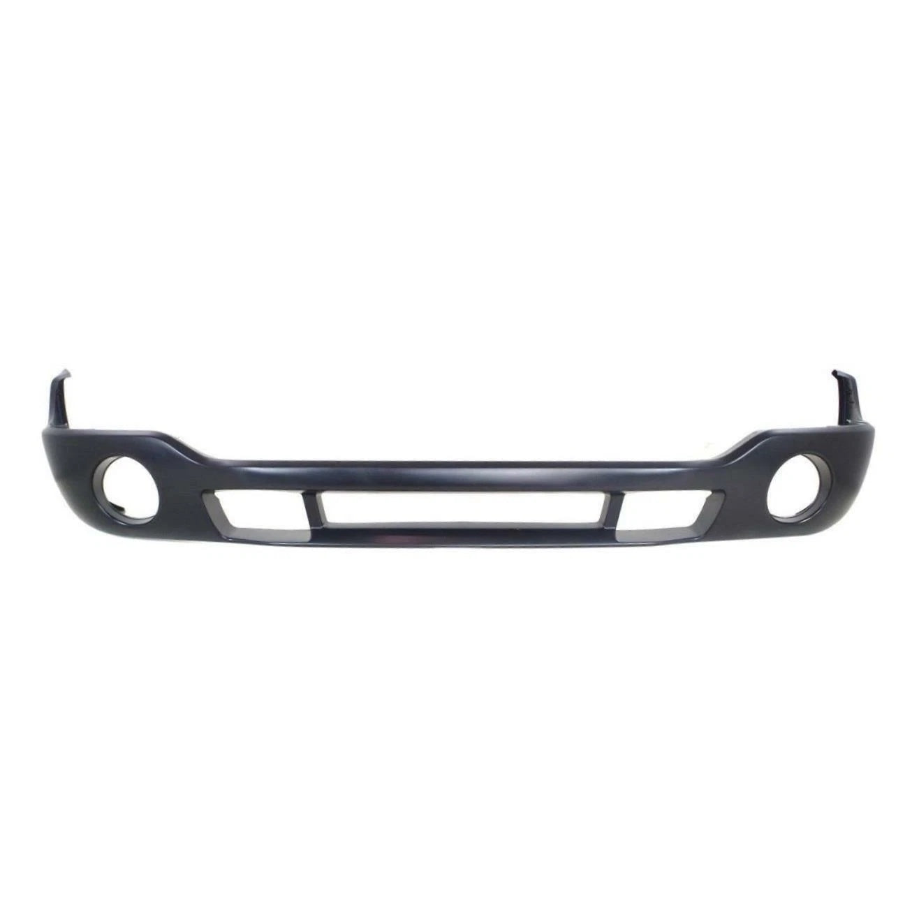 For 03-06 GMC Sierra Black Front Bumper Cover Facial with Fog Lamp Light Holes image 1