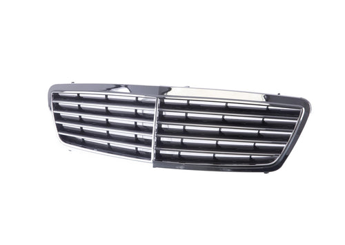 Chrome Grille Shell Black Insert For Mercedes Benz W203 03-07 C230 01-05 C240 image 2