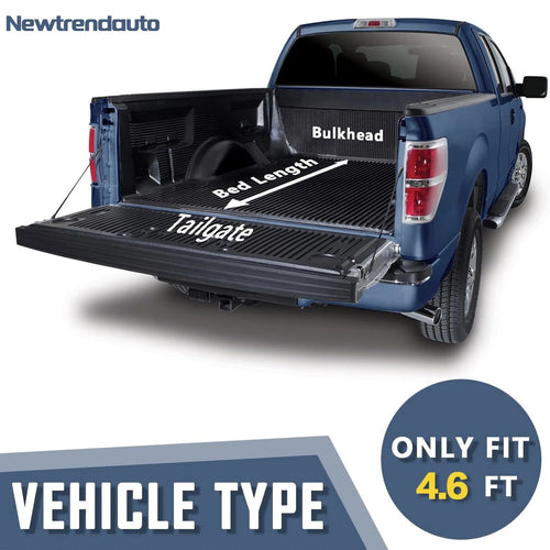 4.5FT FRP Low-Profile 3-Fold Tonneau Cover for 2022-2026 Ford Maverick Truck Bed image 2