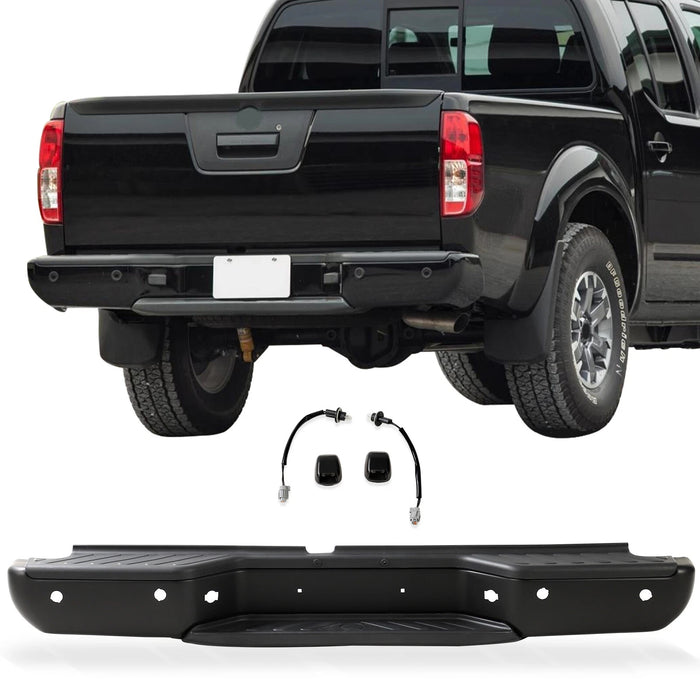 Rear Step Bumper Face Bar for Nissan Frontier 2013-2021 Black NI1103126
