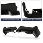 For F-250 F-350 F-450 Super Duty 2017-2022 Black Rear Step Bumper Face Bar Pair image 2