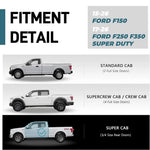 Running Boards For Ford 15-26 F150 & 17-26 F250 F350 Super Cab Black Side Steps image 2