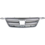 Chrome Grille Shell Molding For 2005-2006 Honda CR-V 2.4L image 1