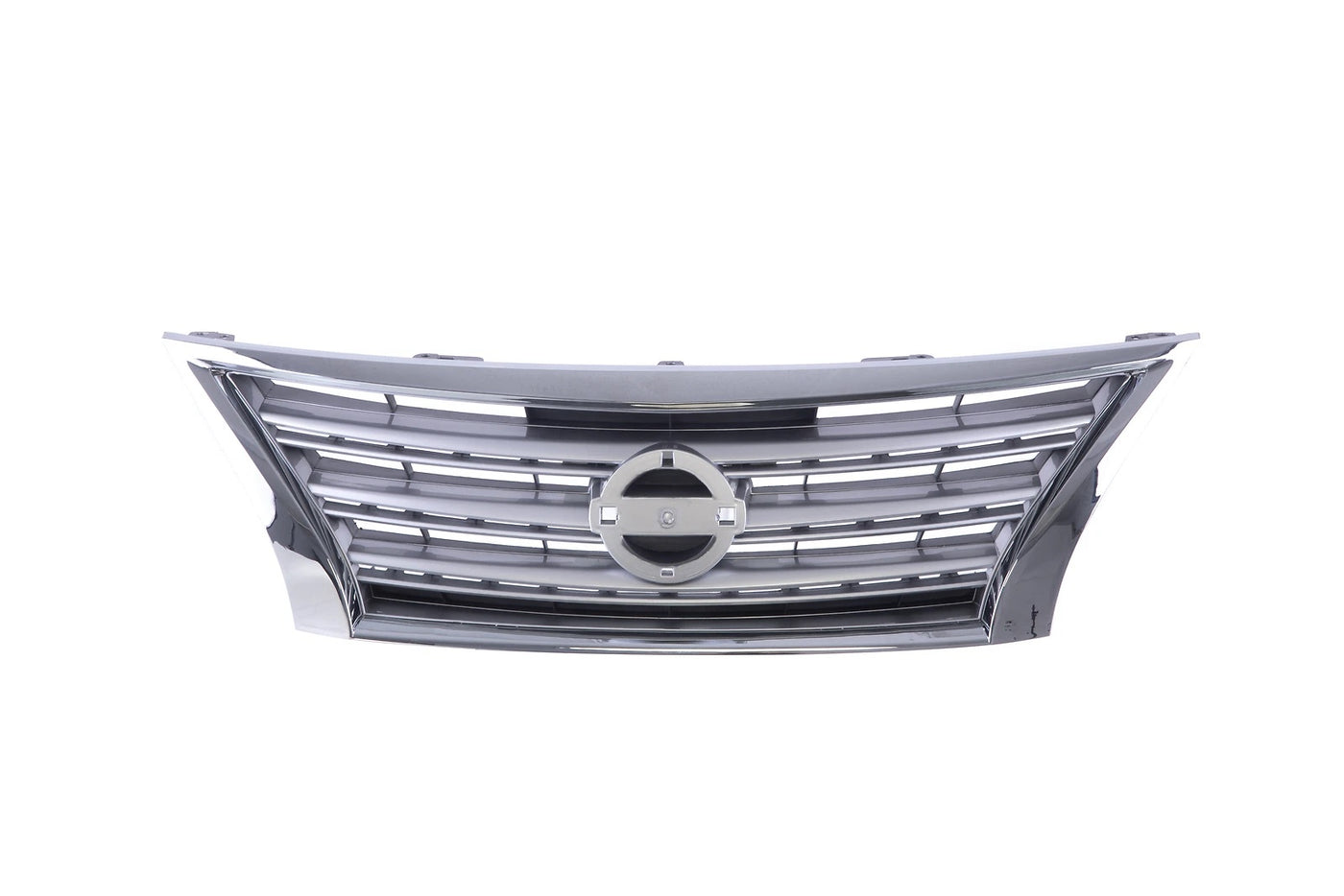 Grille Shell Frame w/Silver Insert For 2013-2015 Nissan Sentra Sedan NI1200252 image 1