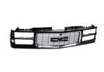 Chrome Surround Black Grille Fits Composite 1994-2002 GMC C/K 2500 3500 Pickup image 1