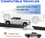 Running Boards For 2022-2026 Toyota Tundra Crew Max Cab Side Steps Nerf Bars image 2