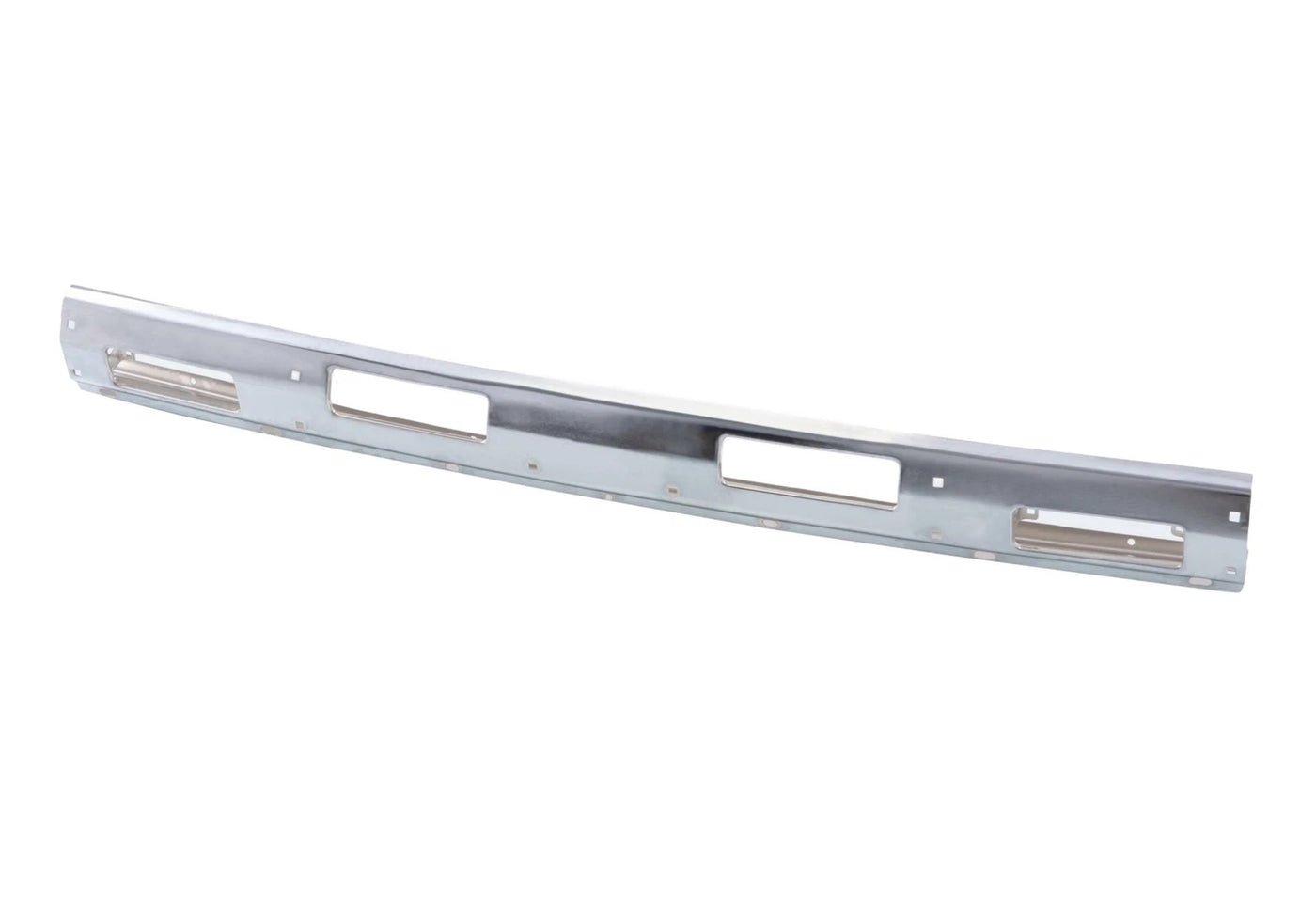 Front Chrome Bumper Face Bar For 1986-1992 Nissan D21 Pickup With Top Pad Holes image 1
