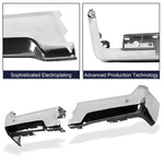 New Chrome Rear Pair Bumper Face Bar Ends w/Park for 17-22 Ford F250 F350 F450 image 2
