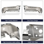 New Chrome Rear Pair Bumper Face Bar Ends w/Park for 17-22 Ford F250 F350 F450 image 3