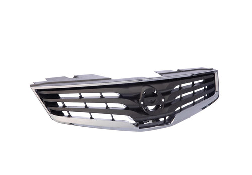 Chrome Grille Shell Surrond with Dark Gray Insert For 2010-2012 Nissan Sentra image 1