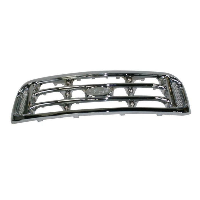 Chrome Plastic Grille Assembly for 1999-2004 Ford F-250 F-350 Super Duty Pickup