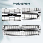 07-10 Silverado 2500 3500 HD Chrome Grille With Insert Fit GM1200608 W/O Emblem image 4