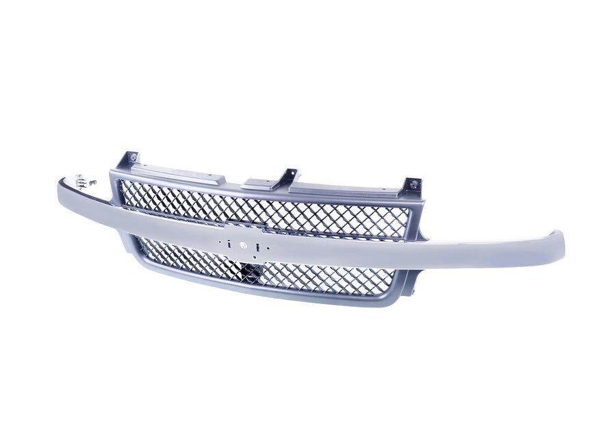 Grille Mesh w/Chrome Bar For 01-02 Chevrolet Silverado 2500 3500 HD GM1200523
