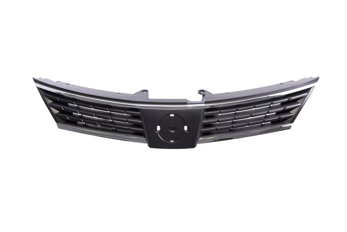 Dark Gray Grille Assembly with Chrome Molding Trim For 2007-2009 Nissan Versa