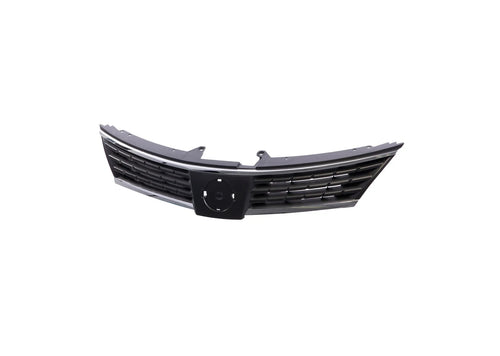 Dark Gray Grille Assembly with Chrome Molding Trim For 2007-2009 Nissan Versa image 2