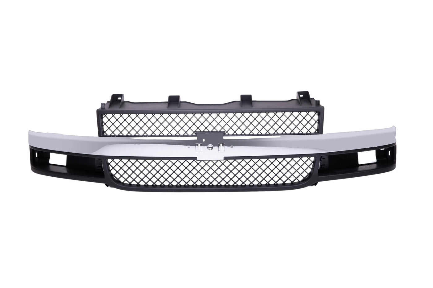 Grille with Center Bar Black Insert For 2002-14 Chevrolet Express 1500 GM1200535 image 1