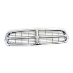 For 1997-2004 Dodge Dakota Pickup Truck Chrome Grille Shell Frame Black Insert image 1