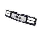 Black Insert Grille w/Headlight Hole Fits 1994-1999 GMC C/K Pickup 2500 3500 image 3