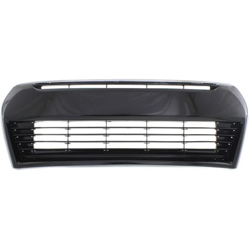Front Bumper Cover Grille with Chrome Molding Trim For 2014-2016 Toyota Corolla image 1