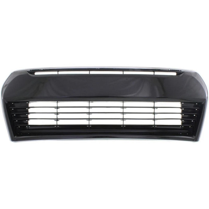 Front Bumper Cover Grille with Chrome Molding Trim For 2014-2016 Toyota Corolla