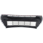 Front Bumper Cover Grille with Chrome Molding Trim For 2014-2016 Toyota Corolla image 2