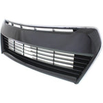 Front Bumper Cover Grille with Chrome Molding Trim For 2014-2016 Toyota Corolla image 3