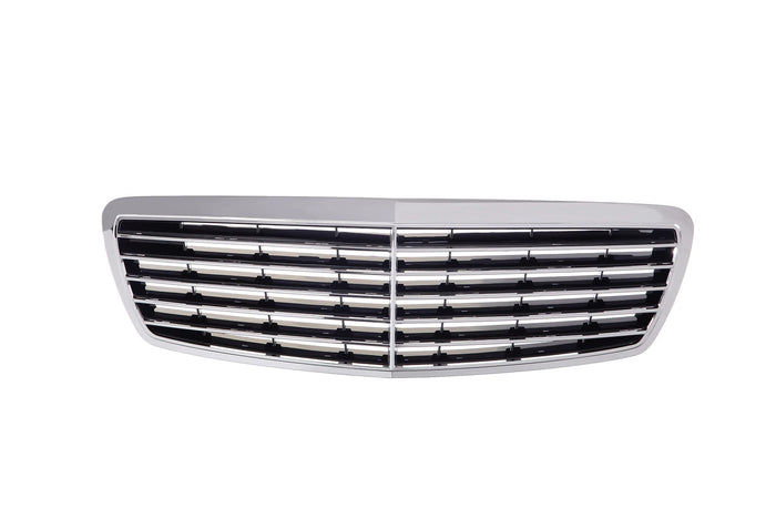 Chrome Grille Shell w/Insert for 2003-2006 Mercedes-Benz W211 E320 E350 E500 E55