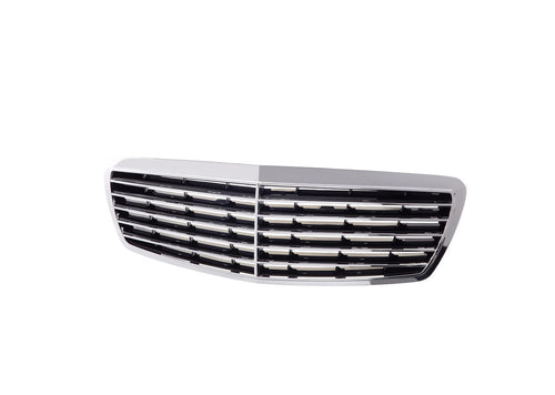 Chrome Grille Shell w/Insert for 2003-2006 Mercedes-Benz W211 E320 E350 E500 E55 image 2
