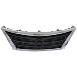 Fits Nissan Sentra 13-15 Grille Chrome Frame Dark Gray Insert 623103RM0A image 4