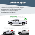 Running Boards For 19-26 Silverado Sierra 1500 Crew Cab 6" Nerf Bars Side Steps image 2