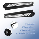 6" Running Boards For 2016-2022 Honda Pilot ABS Nerf Bars Side Steps Steel image 7